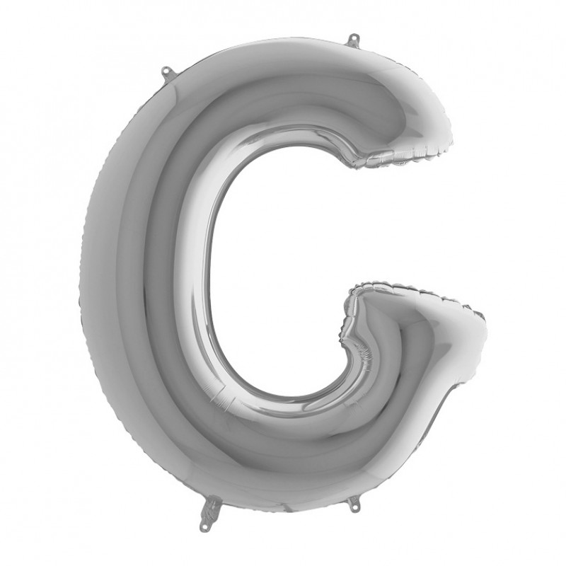 Буква "G" серебряная.
