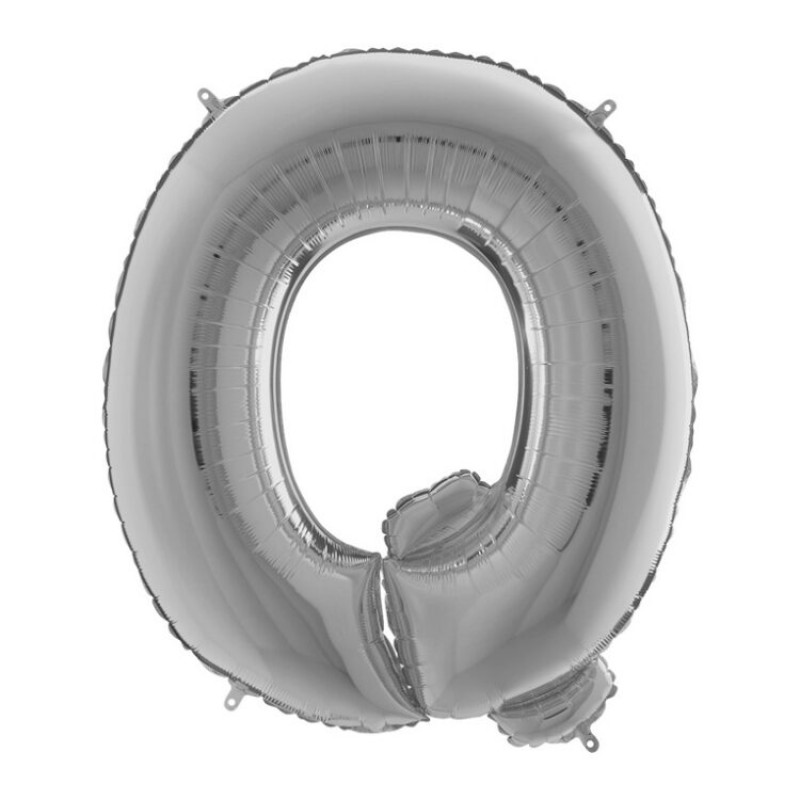 Буква "Q" серебряная.