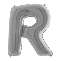 Буква "R" серебряная.