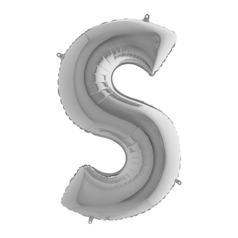 Буква "S" серебряная.