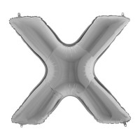 Буква "X" серебряная. 