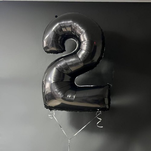 Цифра 2 черная