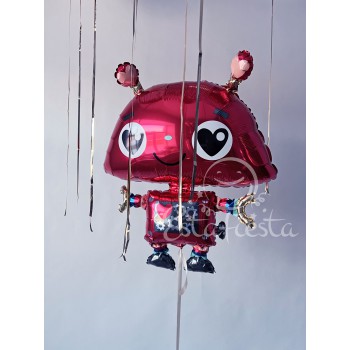 Фольгированный шар влюбленный робот
