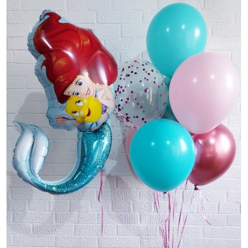 Набор шаров с русалочкой