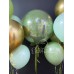 Оливково-мятный набор шаров со стеклянным шаром с надписью