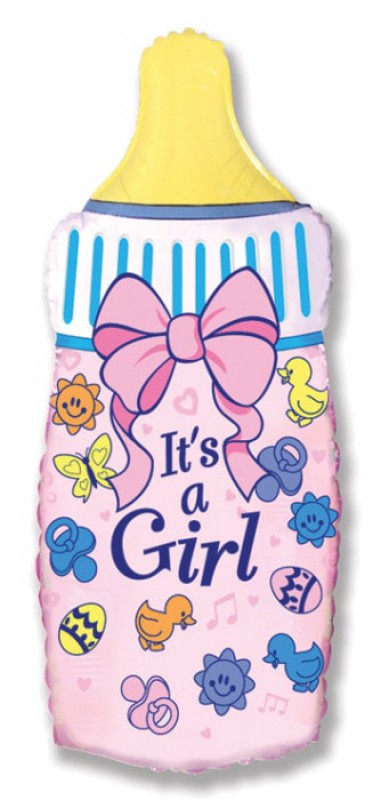 Шар-бутылочка "It's a girl"