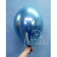 Гелиевые голубые хромовые шары
