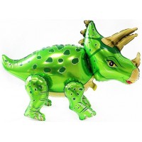 Фольгированный напольный Динозаврик зелёного цвета