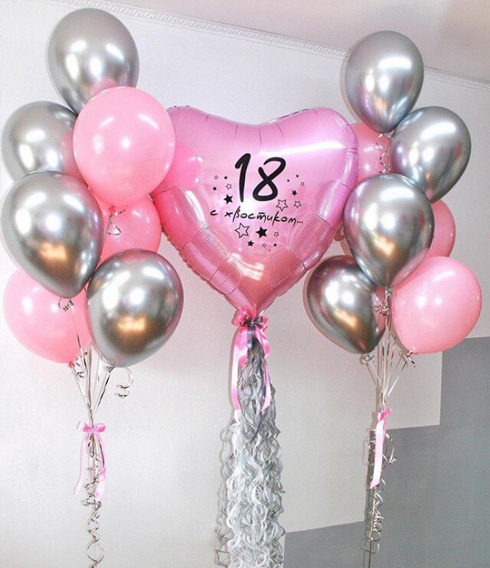 Гелиевый набор "18 с хвостиком"