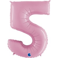 Цифра 5 розовая