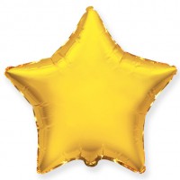 Звезда фольгированная золотая