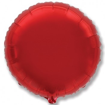 Круг фольгированный красный