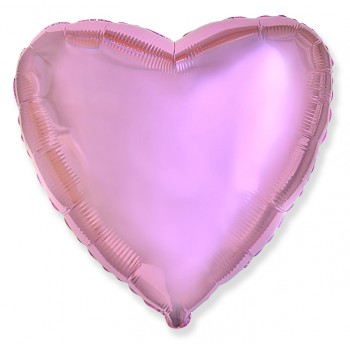 Розовый металлик фольгированное сердце
