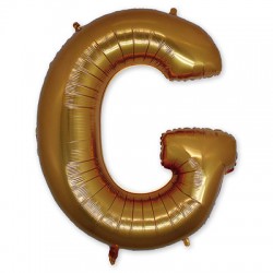 Фольгированная буква G золотая
