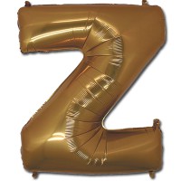 Фольгированная буква Z золотая