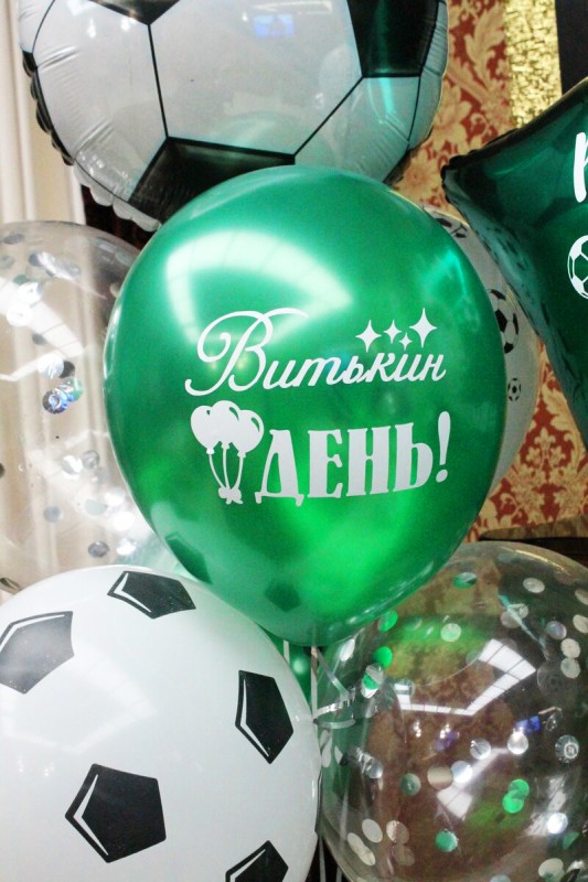 Гелиевый шар с индивидуальной надписью и рисунком