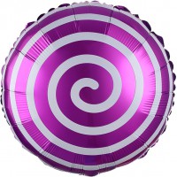 Шар-круг фиолетовый леденец