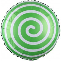 Шар-круг зеленый леденец