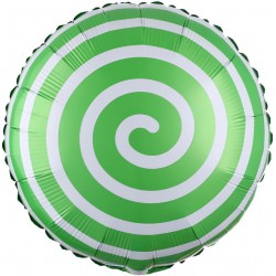 Шар-круг зеленый леденец