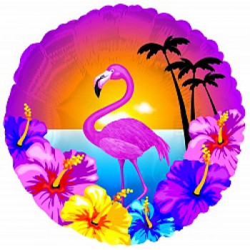 Круг с рисунком "Гавайская вечеринка"