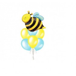 Фонтан из 7 шаров с пчелкой